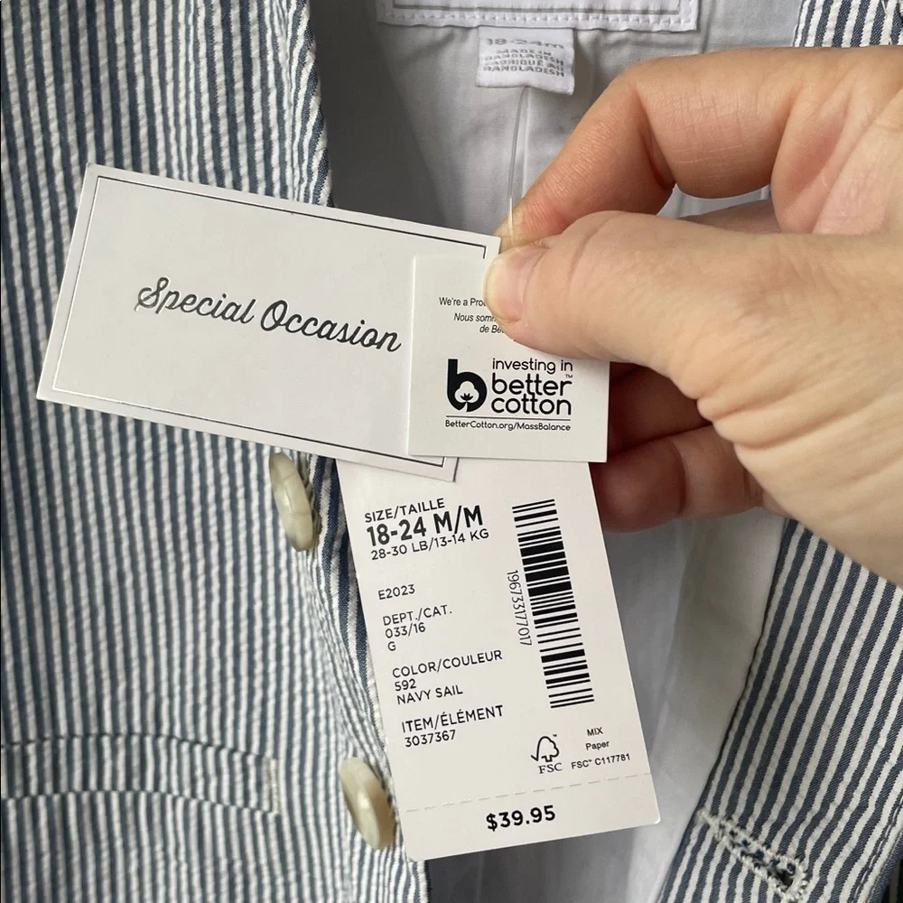 Gymboree Special Occasion Pinstripe Vest